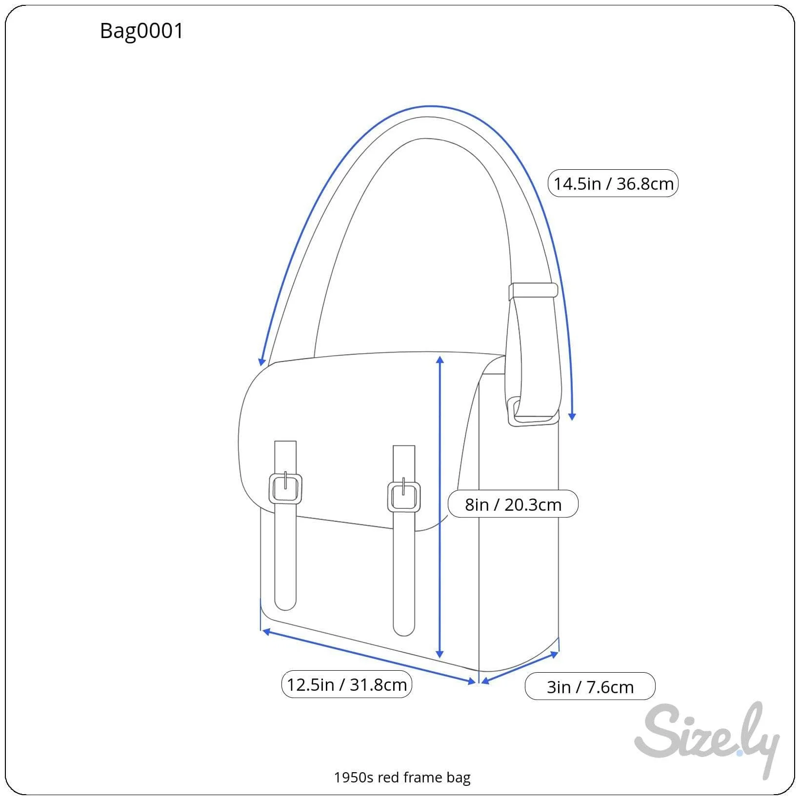 1950s Red Handbag - Image 10