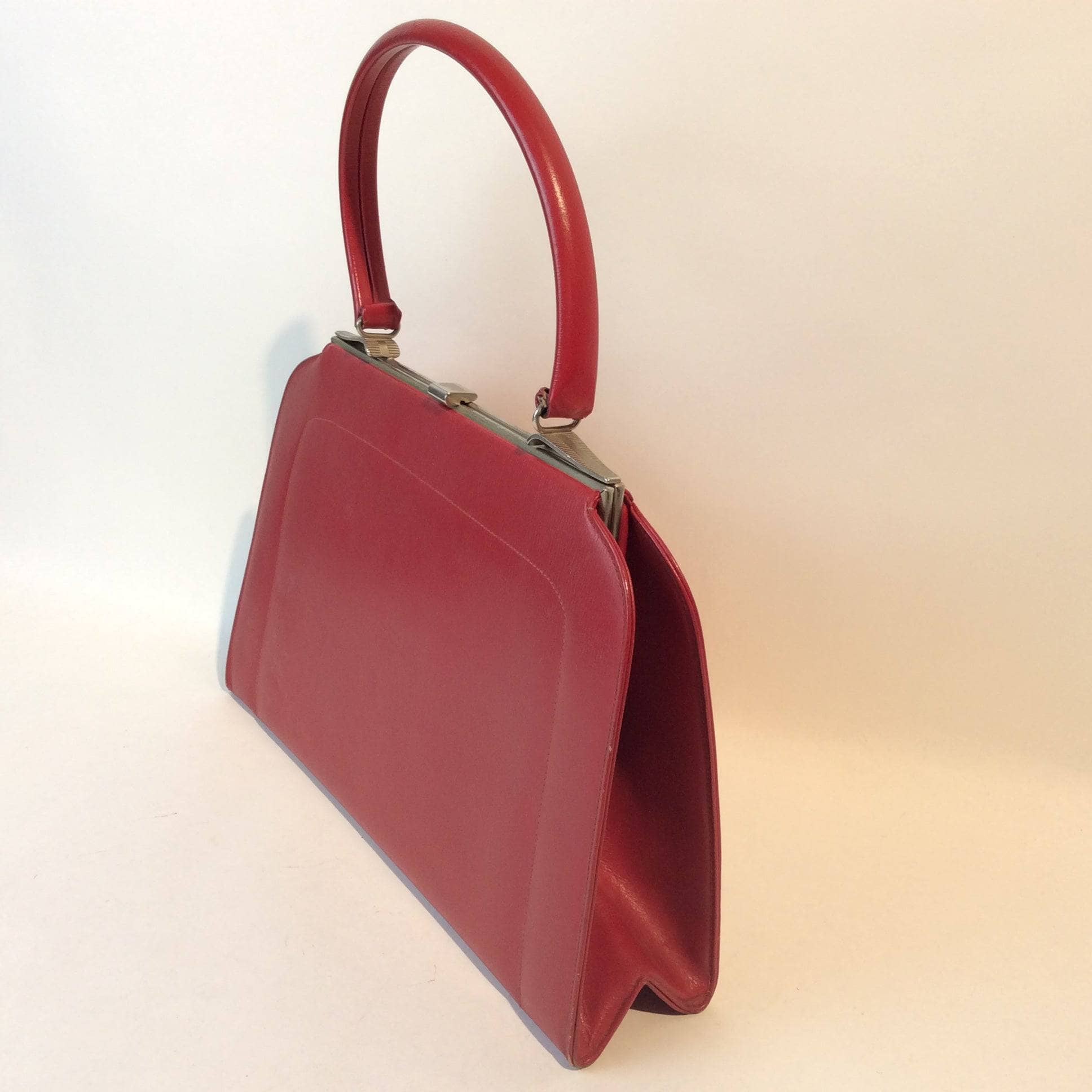 1950s Red Handbag - Image 5