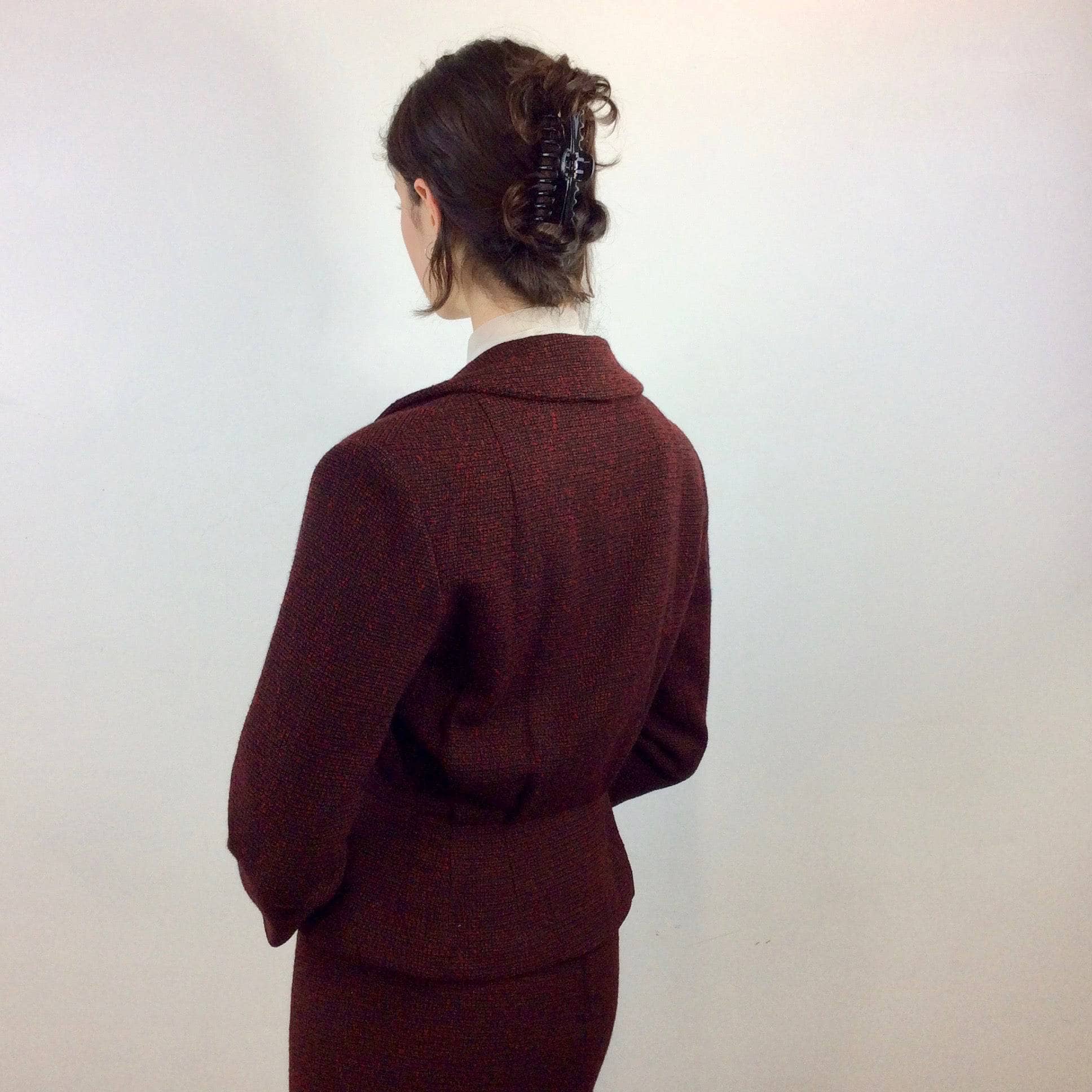 1950s Wool Blazer and Skirt Set Small-Medium - Image 5