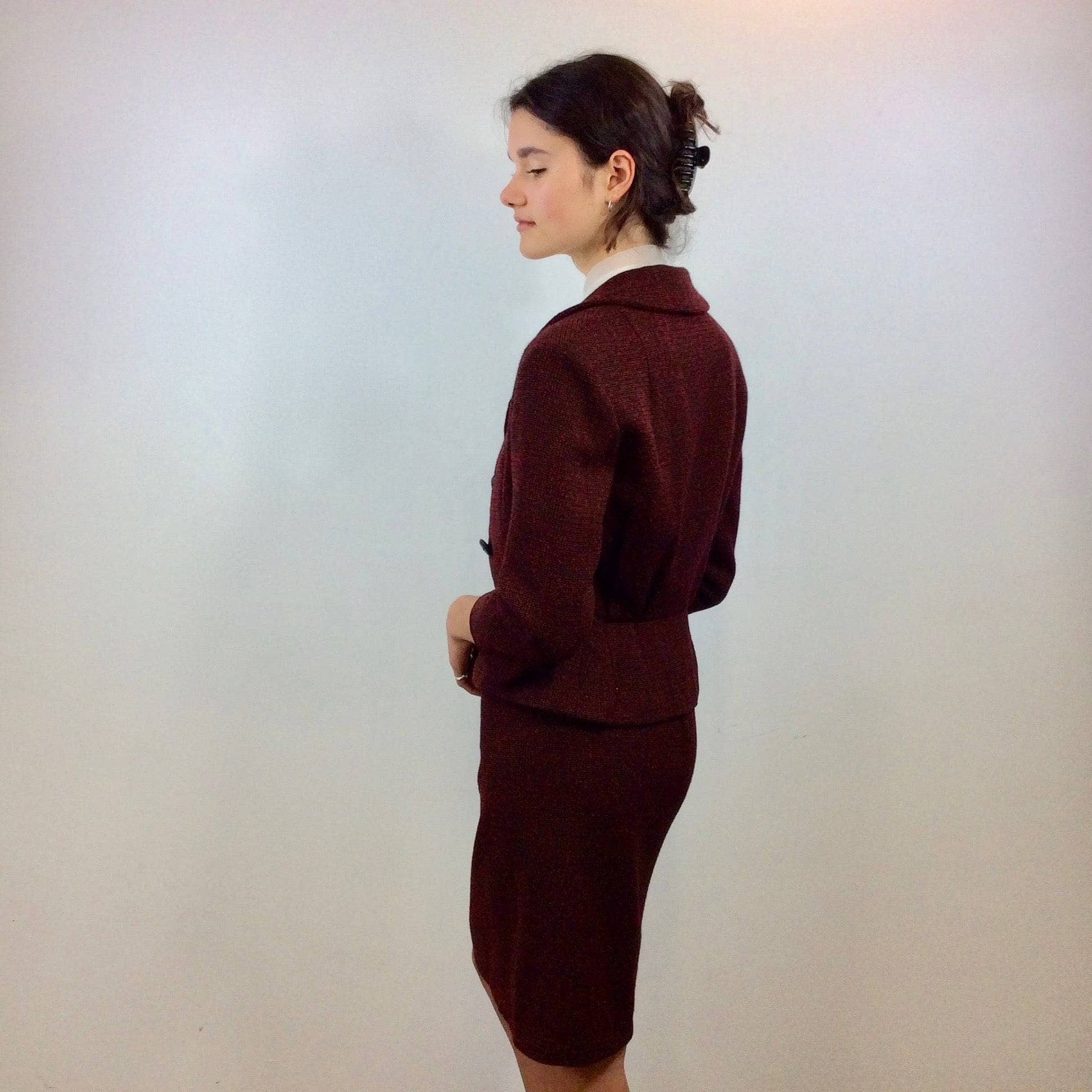 1950s Wool Blazer and Skirt Set Small-Medium - Image 6