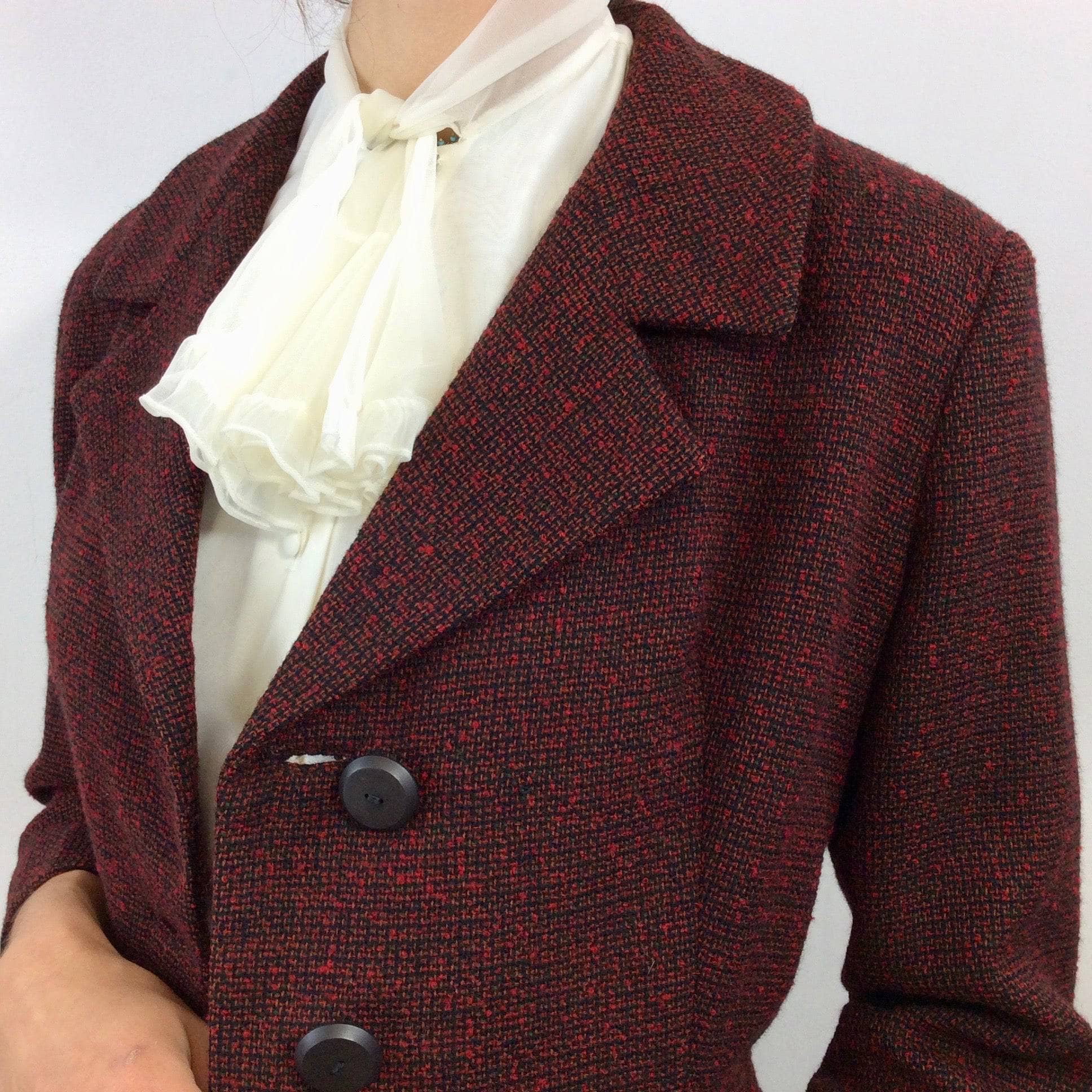 1950s Wool Blazer and Skirt Set Small-Medium - Image 7
