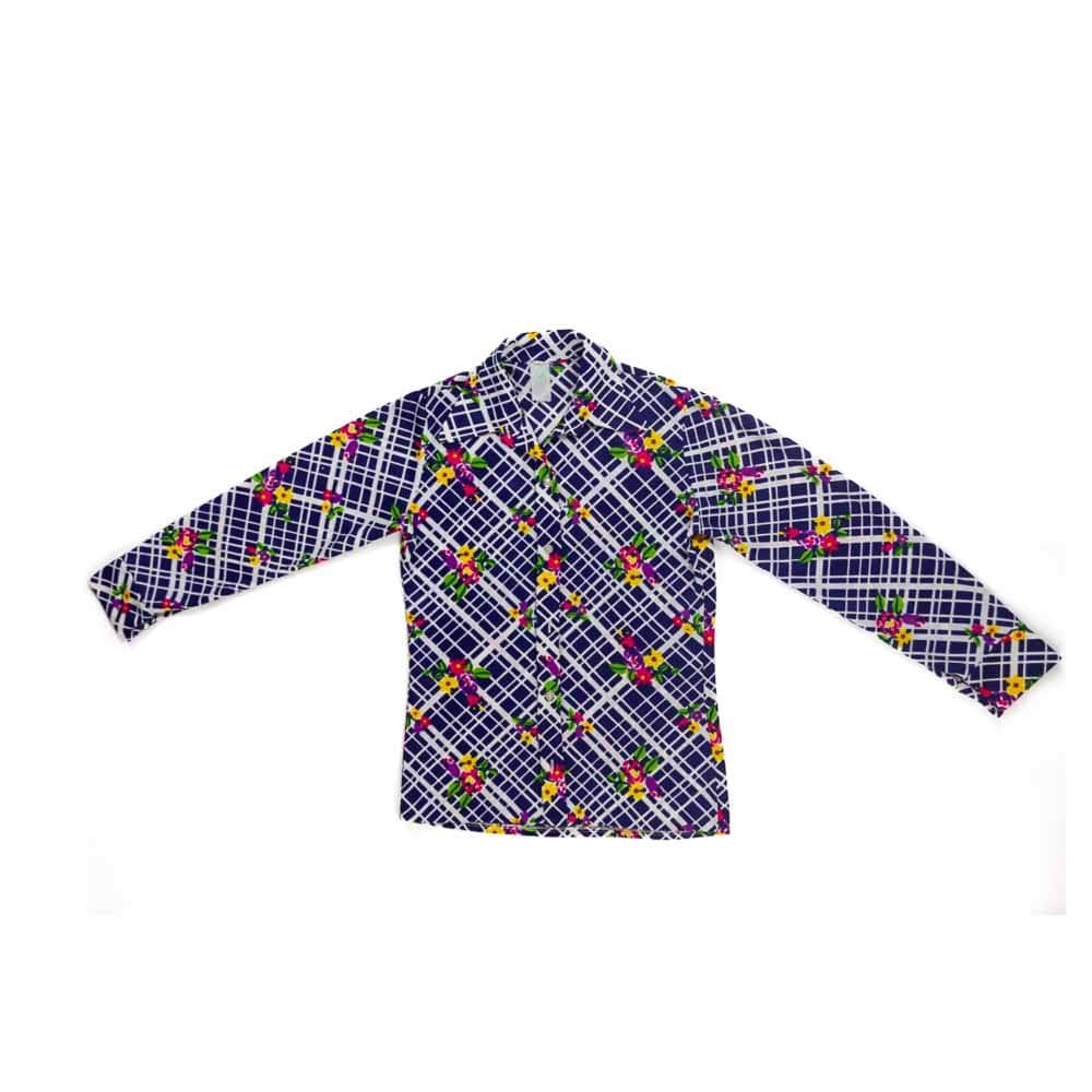 1960s-1970s Bold Print Blouse Small / Medium - Image 6