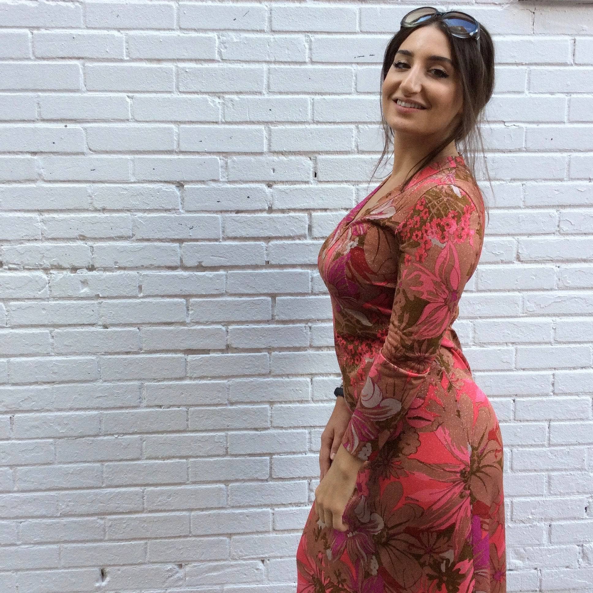 1960s-1970s Long Sleeve Boho Chic Maxi Dress Medium - Image 3