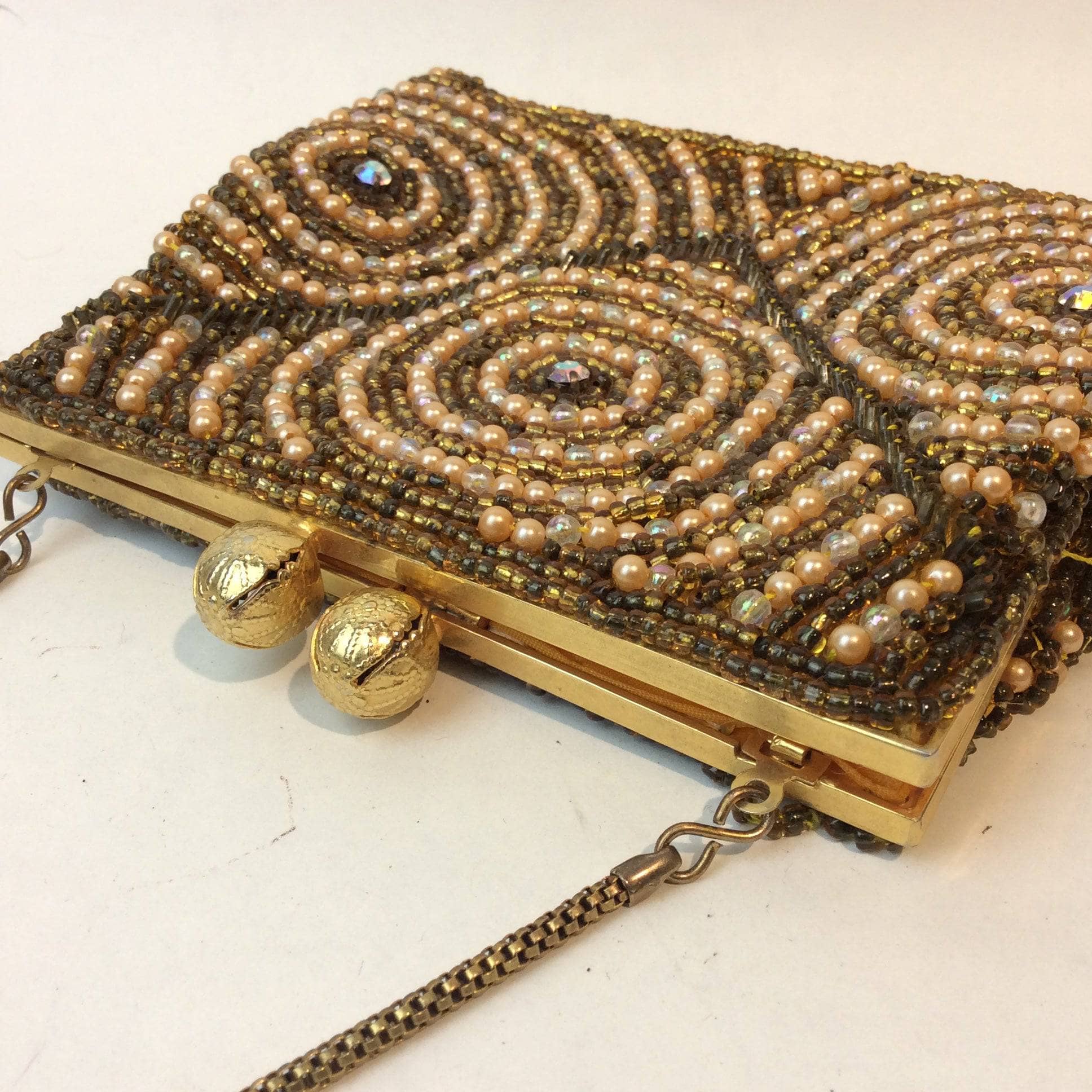 1960's Gold Beaded Evening Bag - Image 3