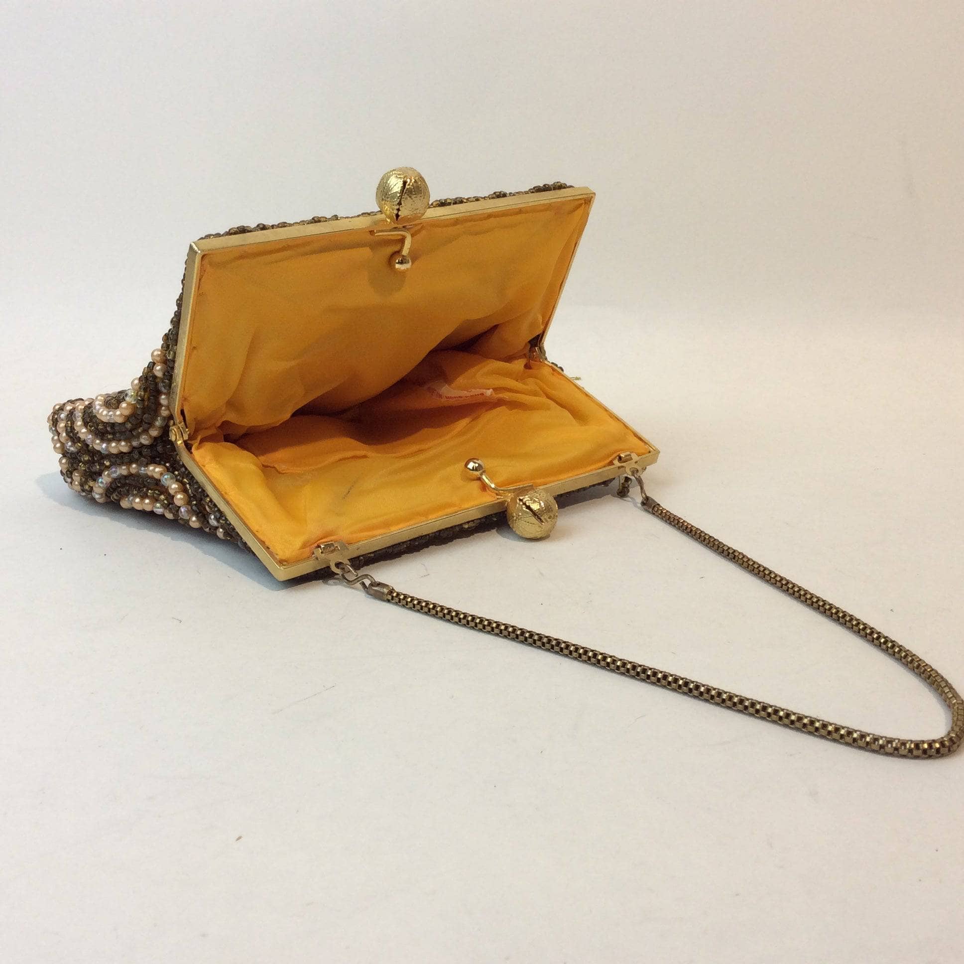 1960's Gold Beaded Evening Bag - Image 5