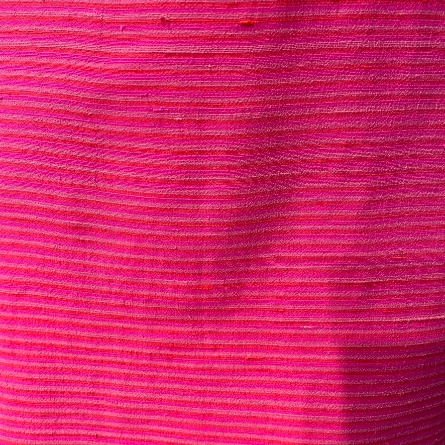 1960s Sleeveless Silk Shantung Shift Dress Small - Image 5