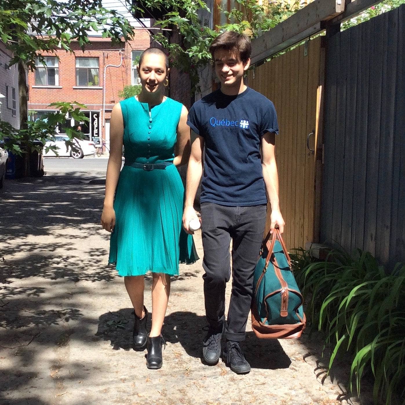 1960s Teal Chiffon Cocktail Dress S/M - Image 7