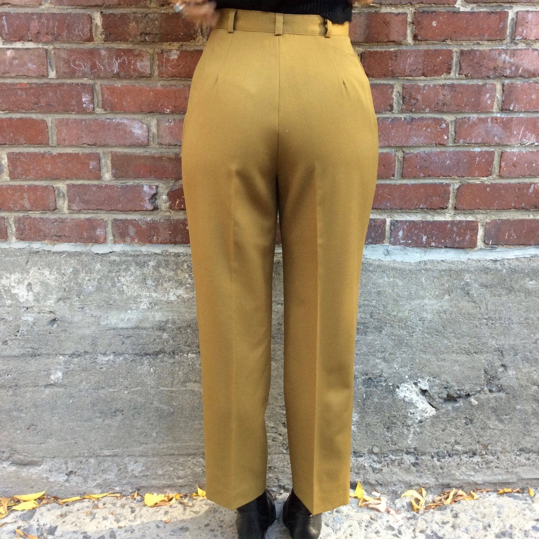 1980s "Anthony Saks" High-waisted Pleated Trousers S - Image 3