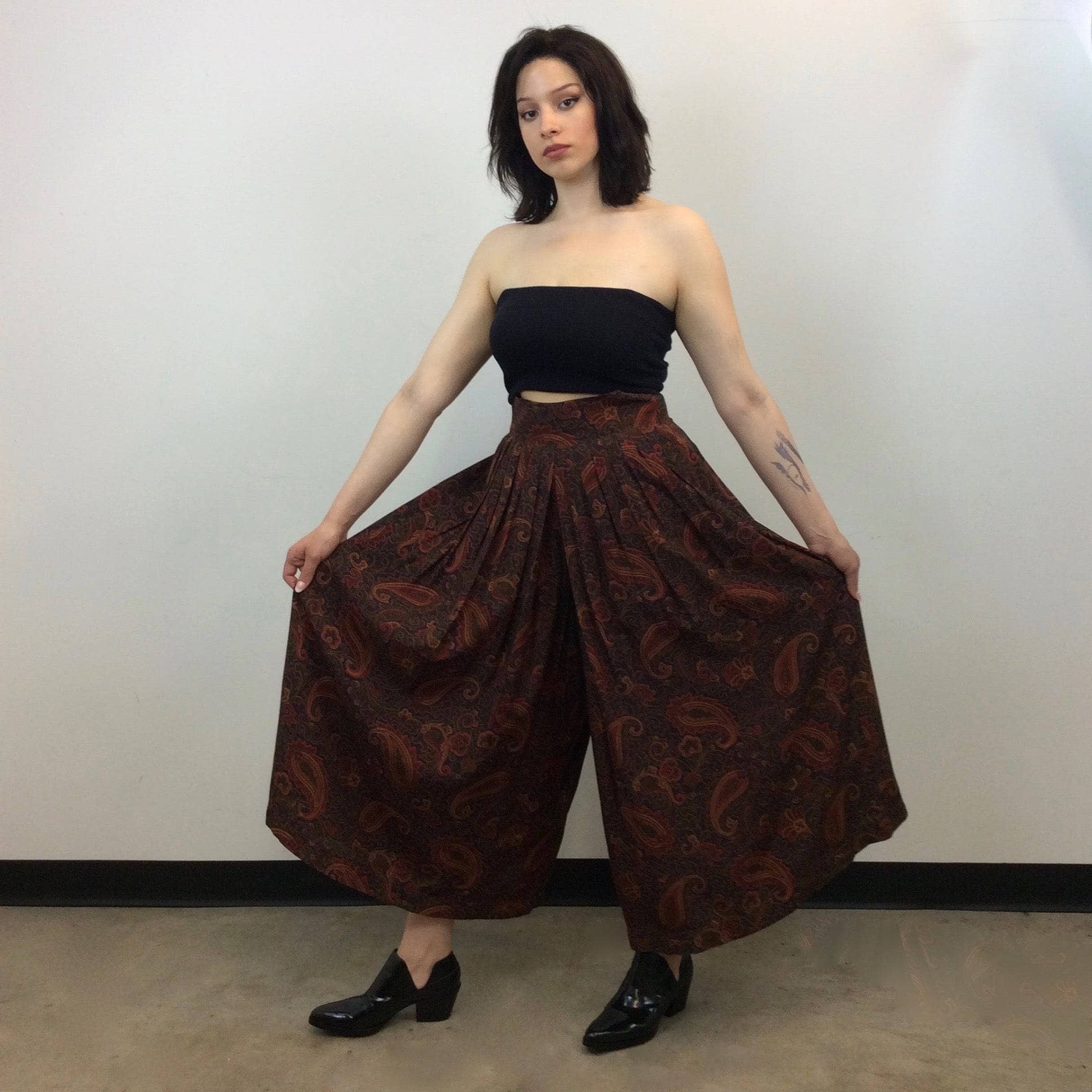 1980s Byblos High-Waisted Palazzo Pants M - Image 5