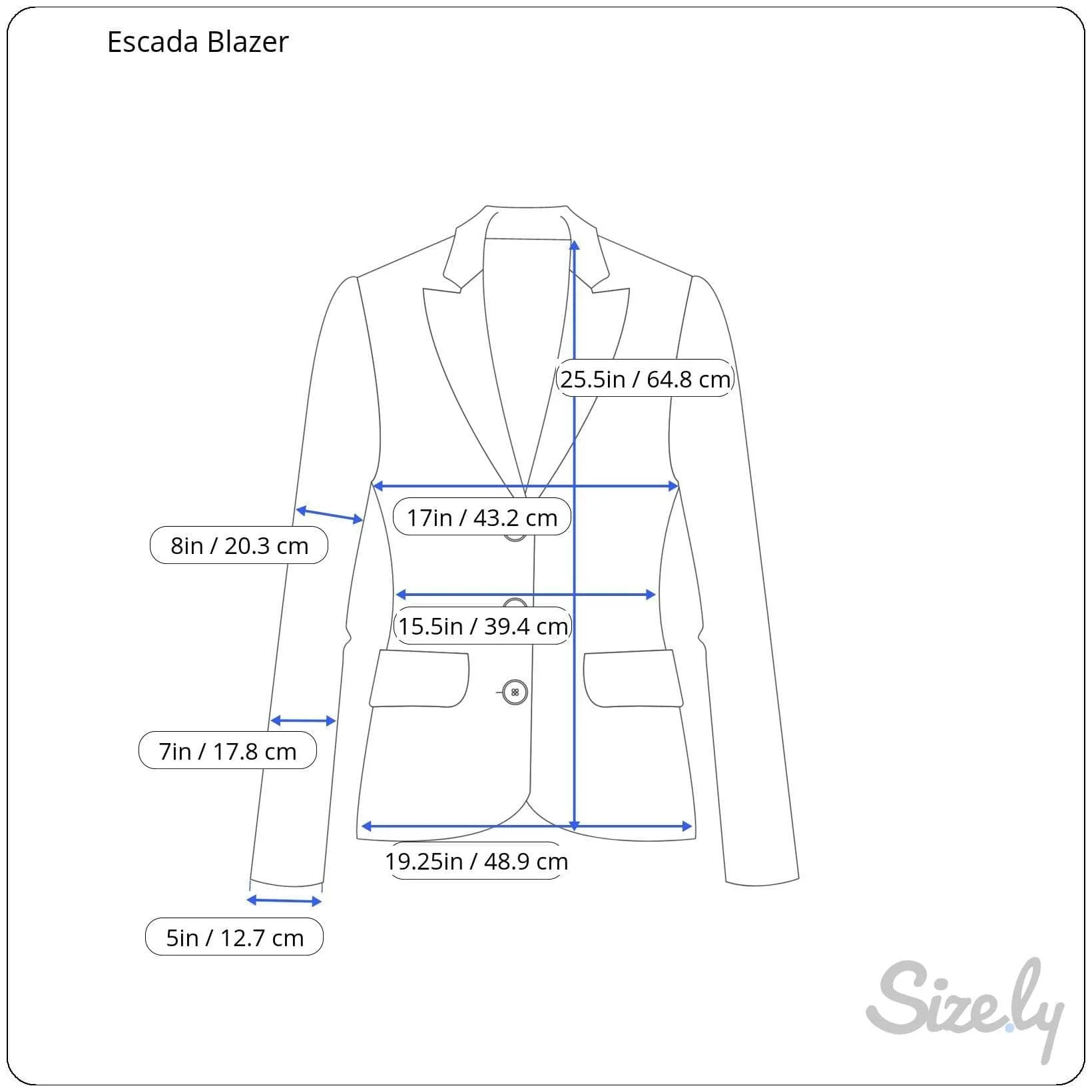 1980s Escada Black Wool Blazer Medium - Image 8