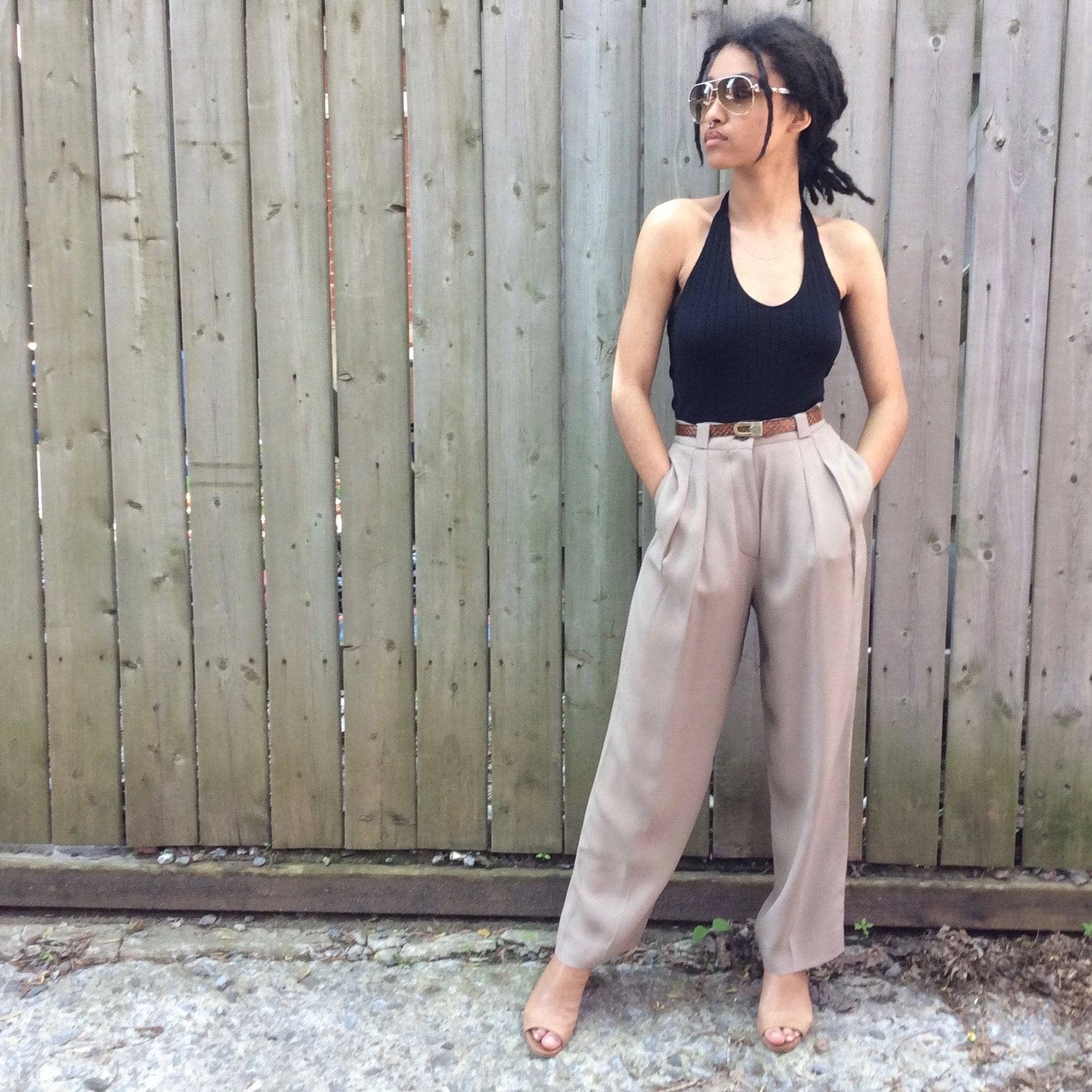 1980s Giorgio Armani Dress Pants Extra Small/Small - Image 4