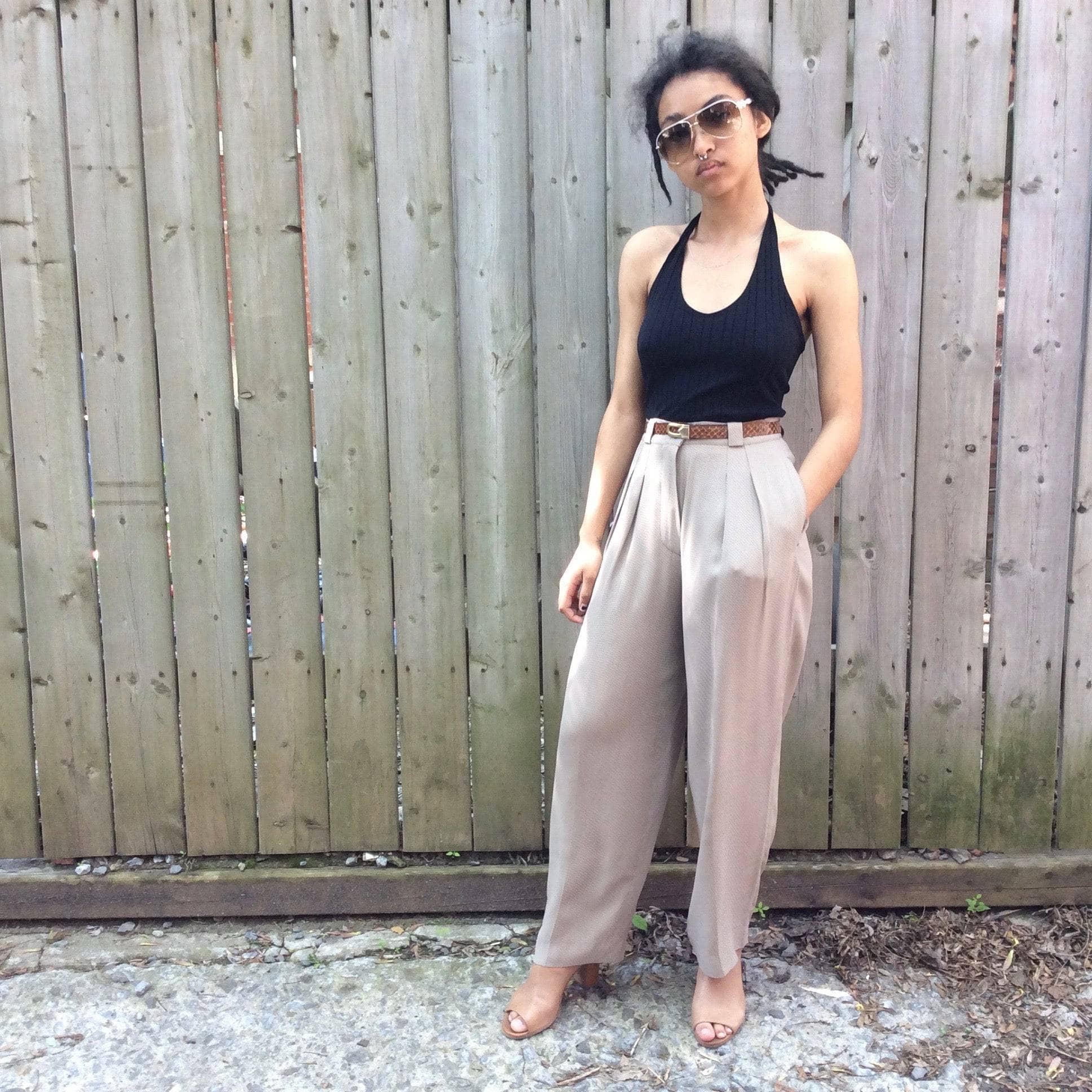 1980s Giorgio Armani Dress Pants Extra Small/Small - Image 5