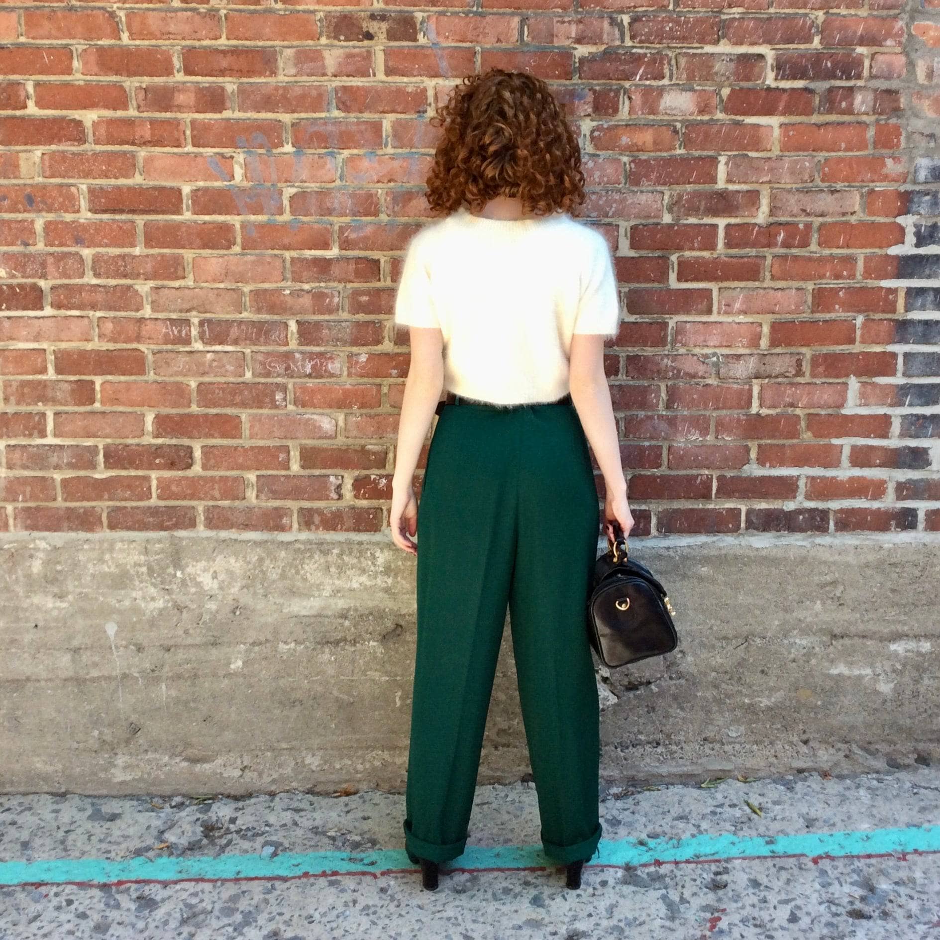 1980s Guy Laroche Designer High-waisted Pleated Pants Medium - Image 3