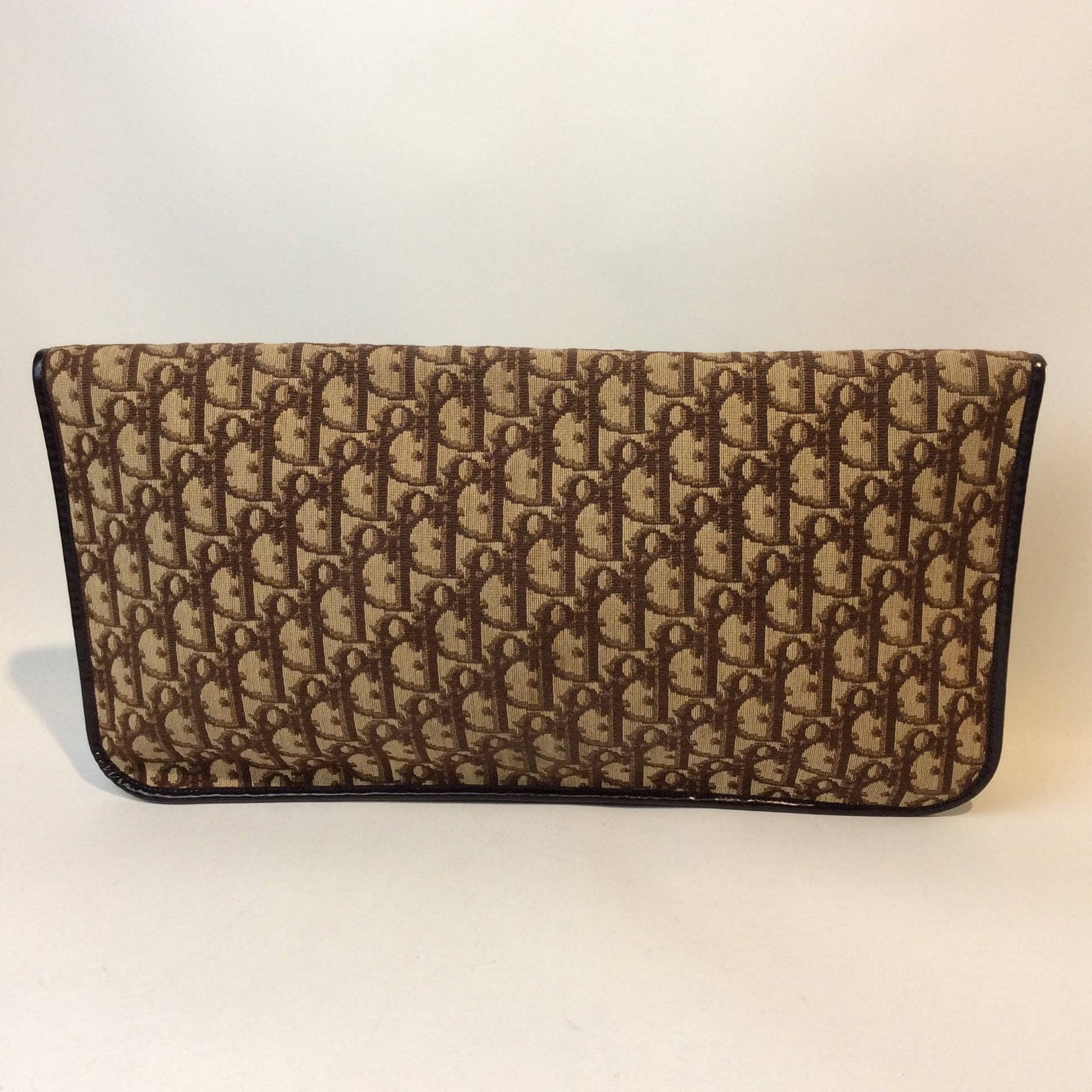 1980s Christian Dior Oblique Foldable Monogram Handbag - Image 6