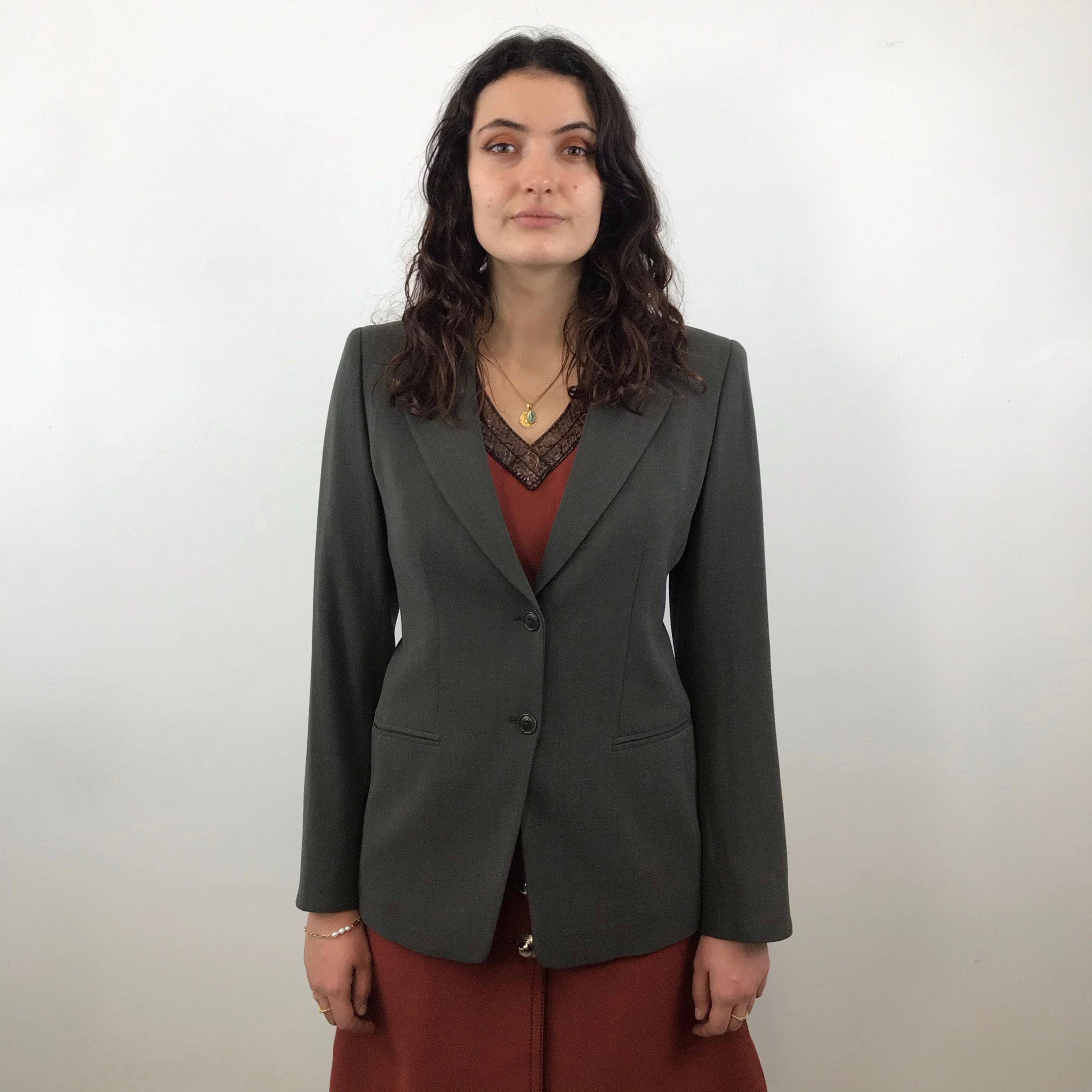 1990s Armani Fitted Blazer S/M - Image 4