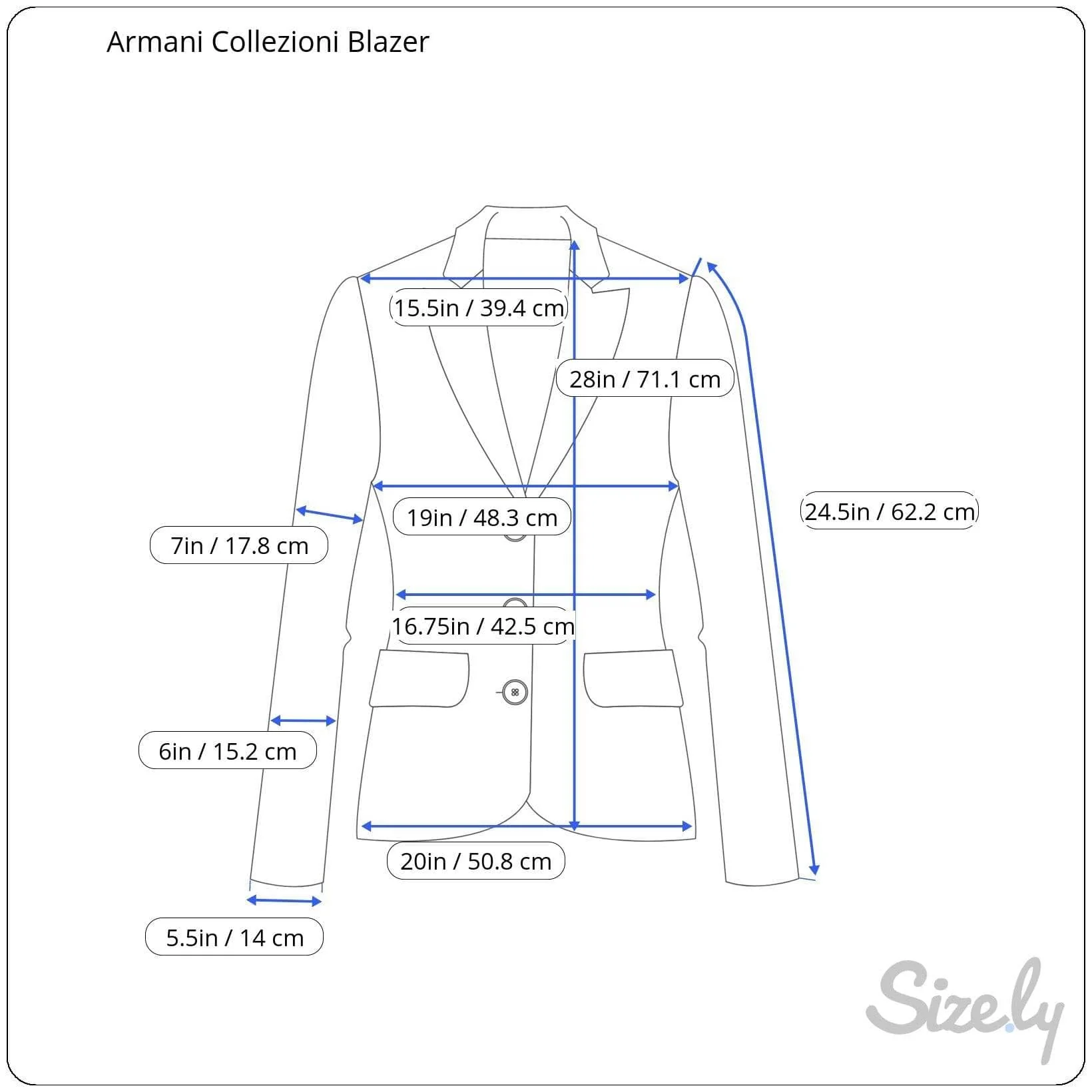 1990s Armani Fitted Blazer S/M - Image 6