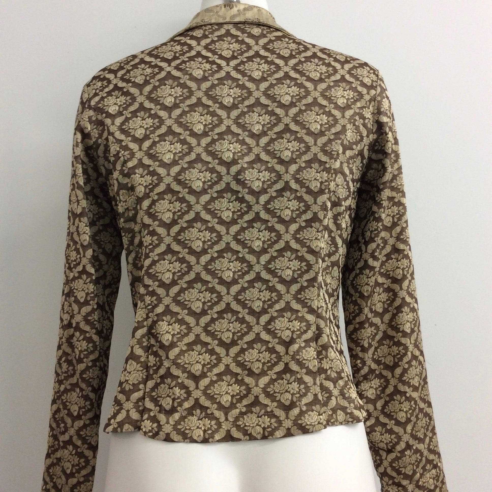 1990s "BARBEAU Montréal" Brocade Blazer Small - Image 4