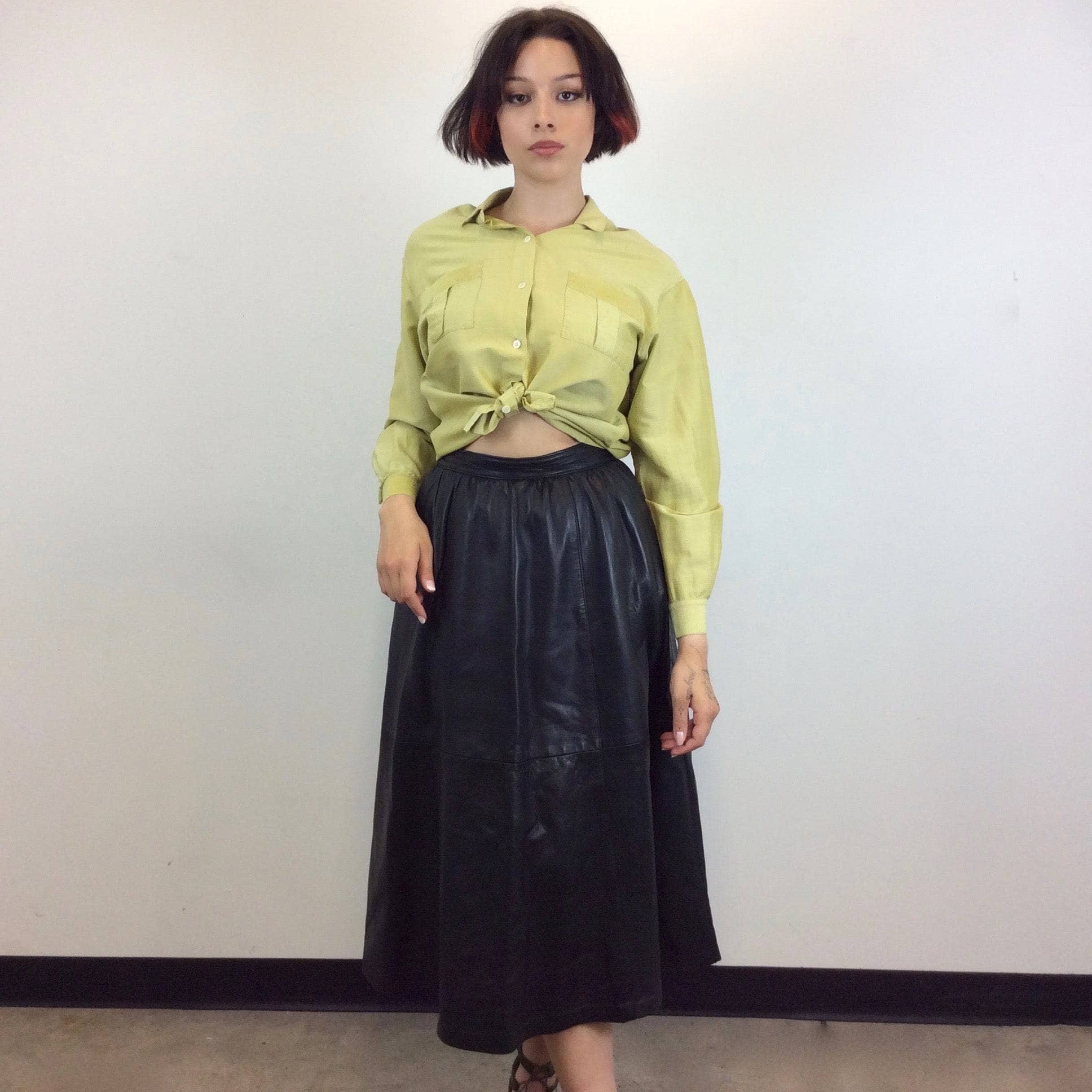 1990s Burberrys Raw Silk Blouse Medium - Image 4