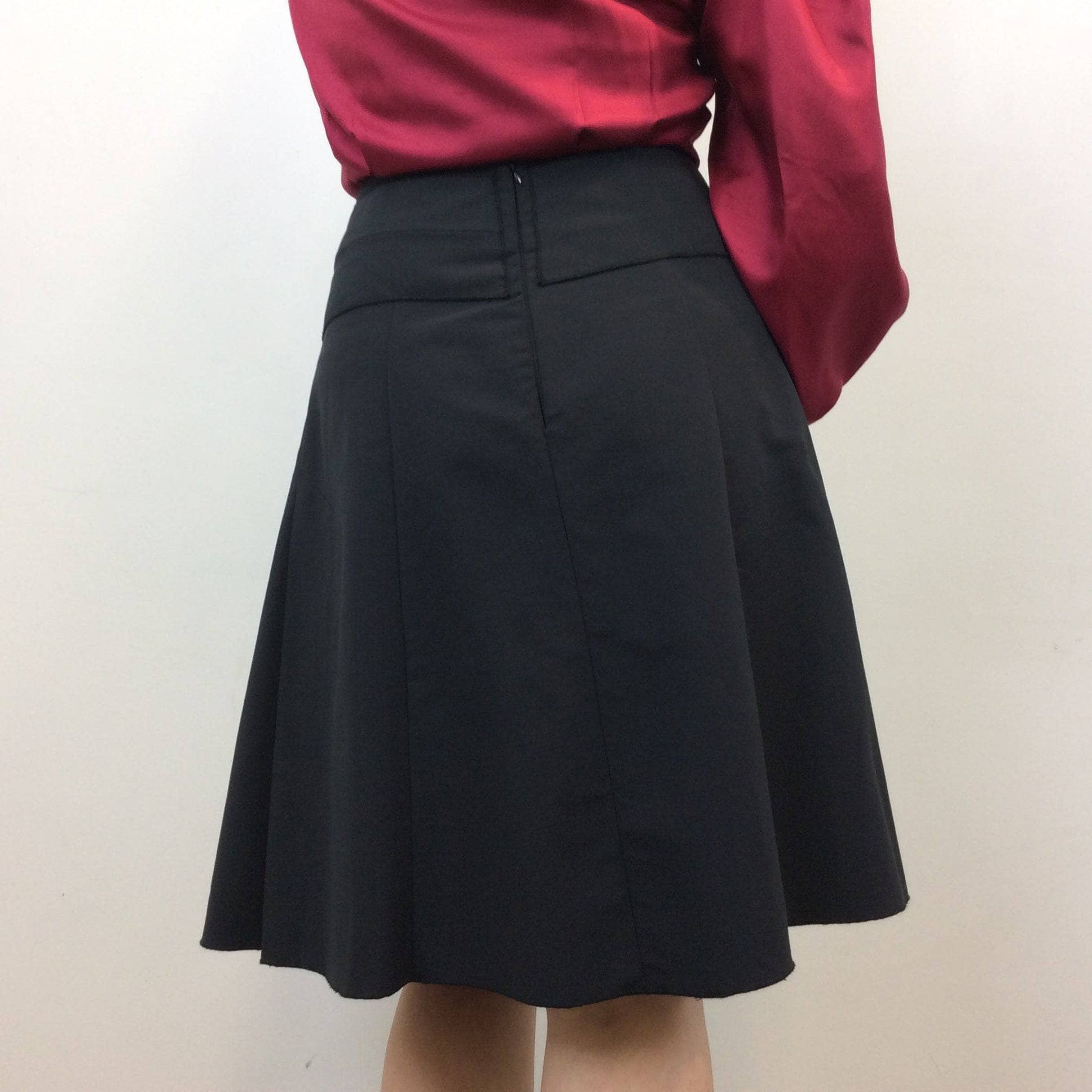 1990s George Lévesque Tier Black Skirt Medium - Image 6