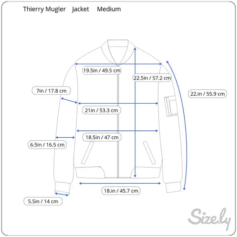 1990s Thierry Mugler Silver Unisex Biker Style Jacket Medium - Image 6