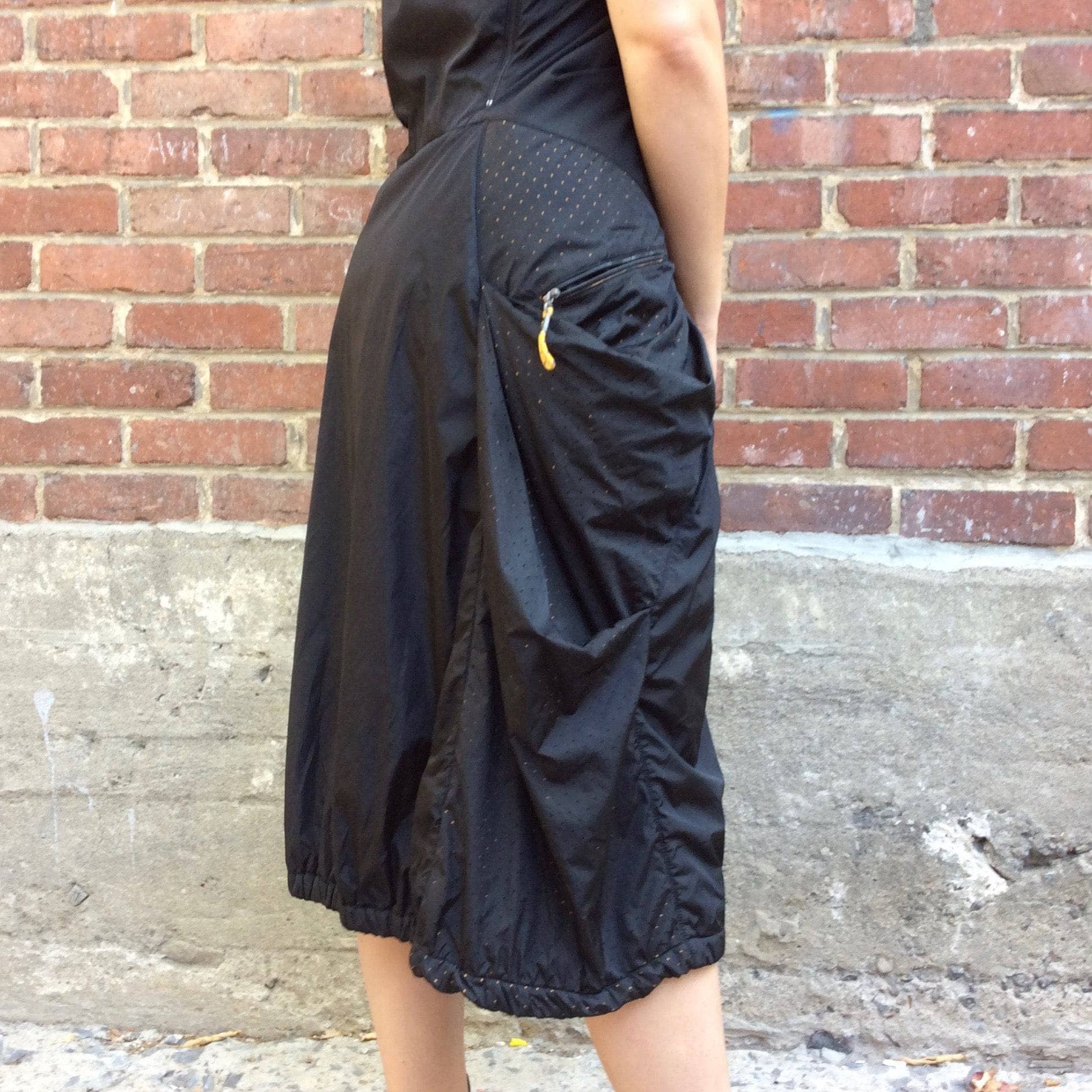 2000s Marithé François Girbaud Black Midi Dress Medium - Image 4