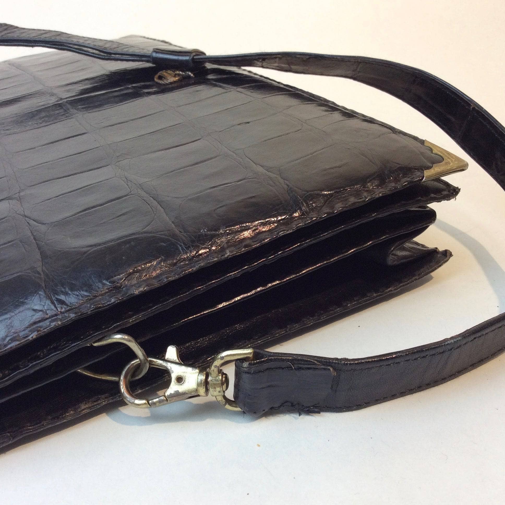 Black Genuine Leather Shoulder Bag - Image 3