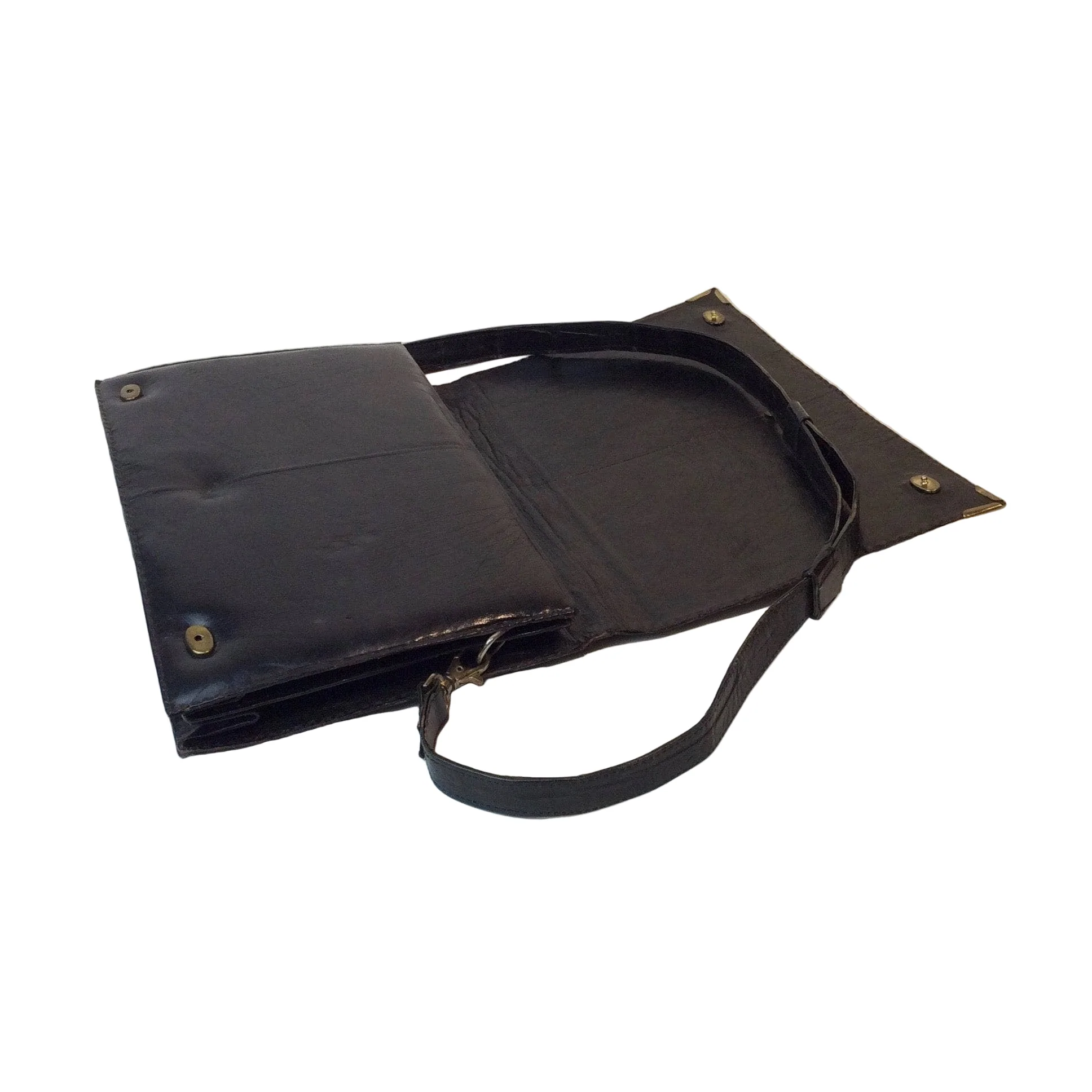 Black Genuine Leather Shoulder Bag - Image 6