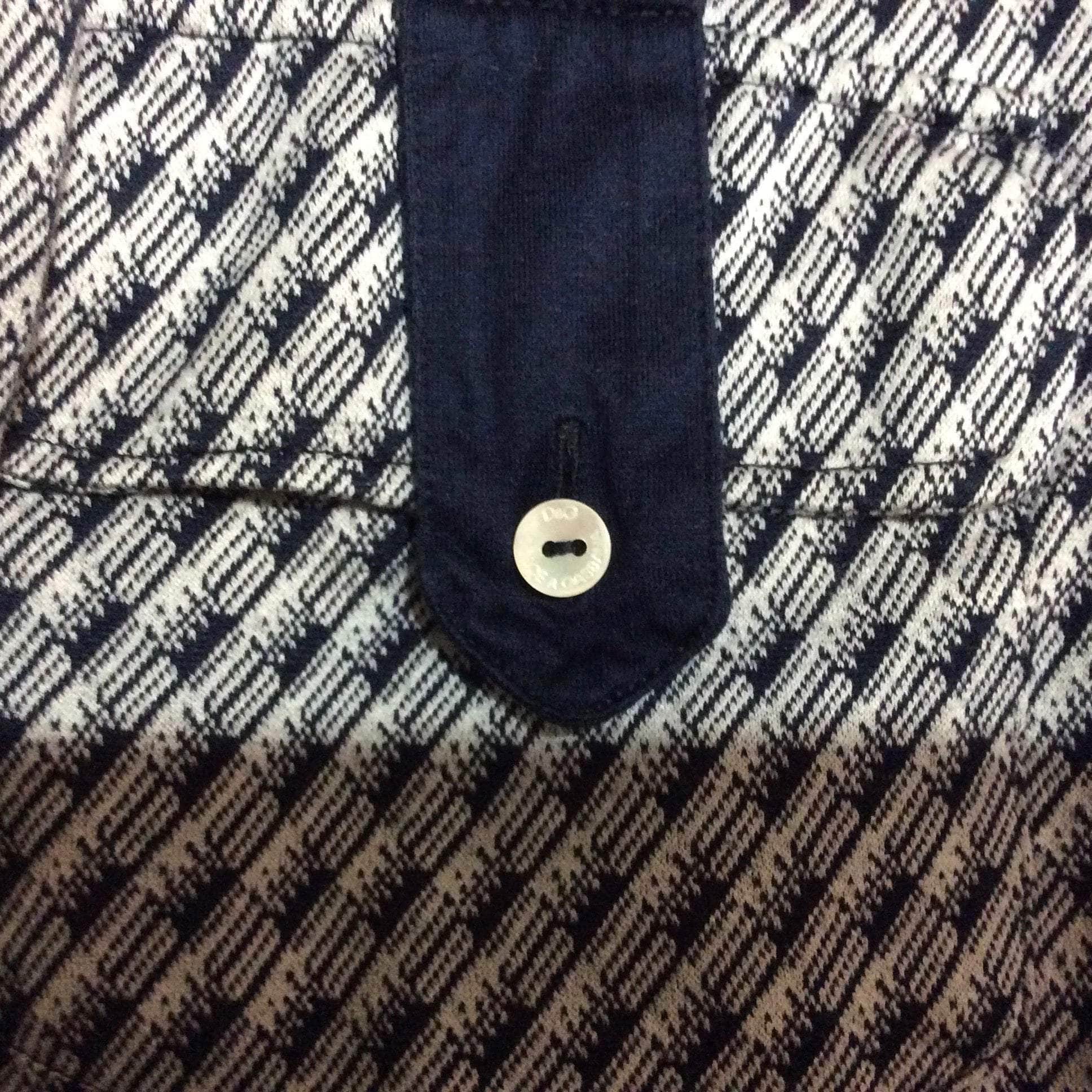 Dolce & Gabbana 1970s Men's Blue Fitted Jersey Shirt S - Image 4