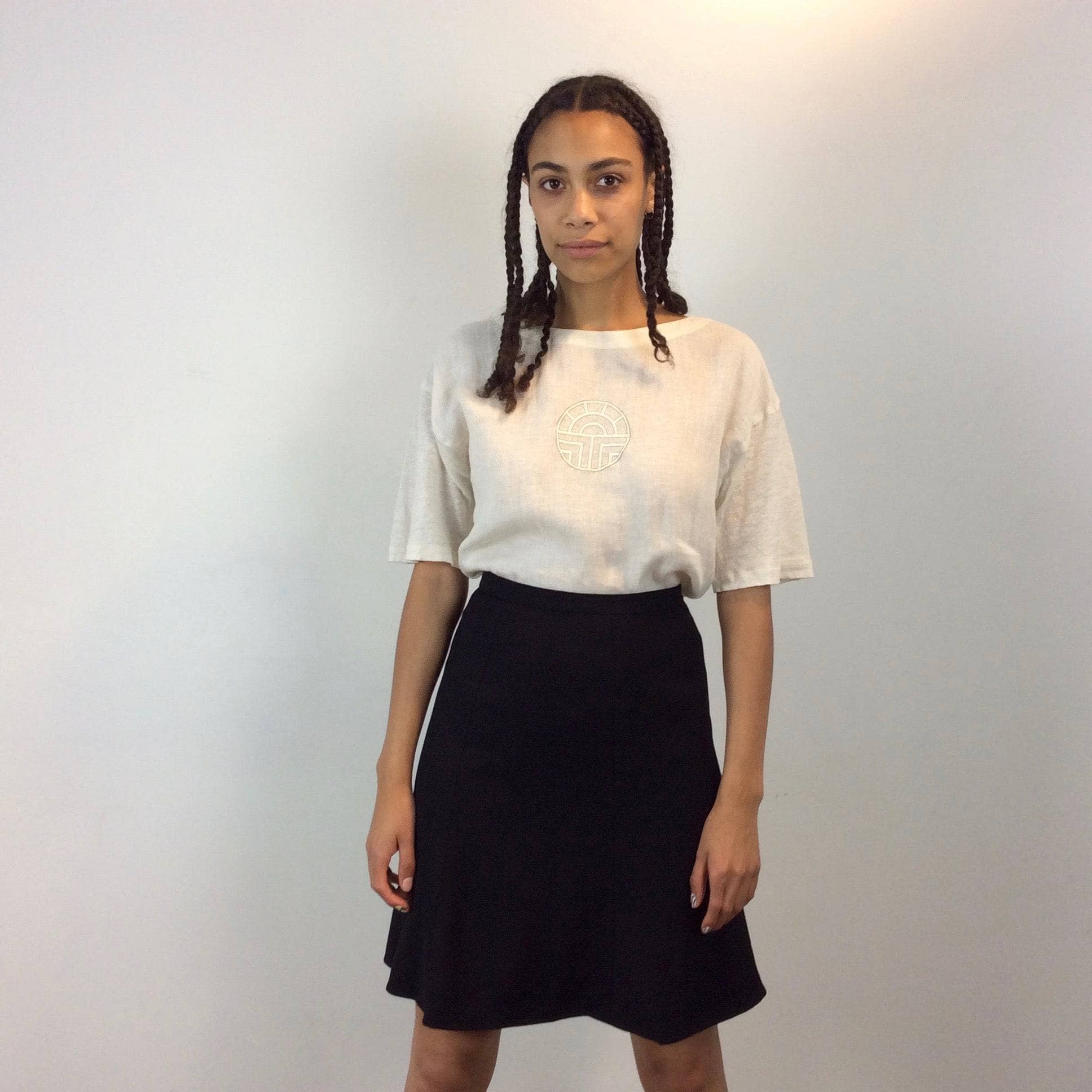 Giorgio Armani Black Wool Skirt S - Image 4