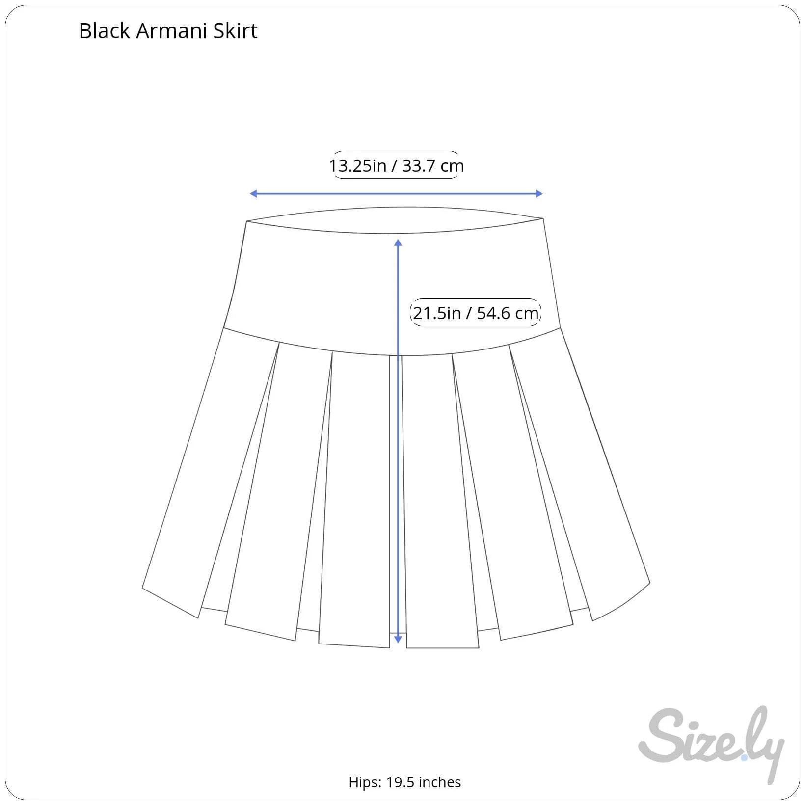 Giorgio Armani Black Wool Skirt S - Image 6