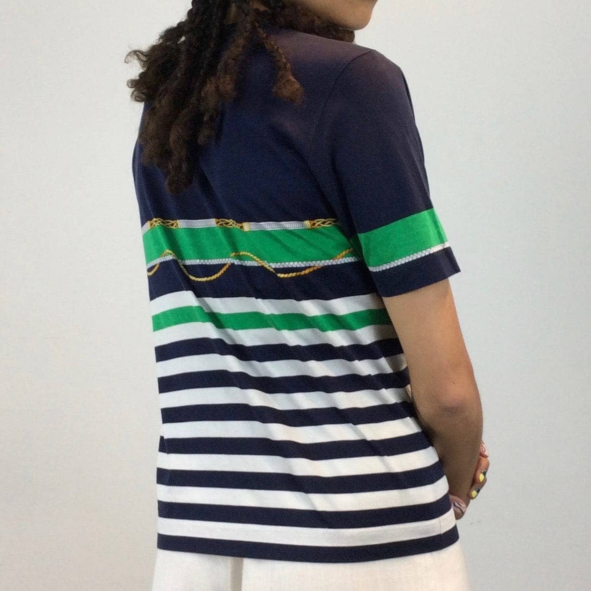 Guy Laroche Nautical Design Colour Block T-shirt S/M - Image 4