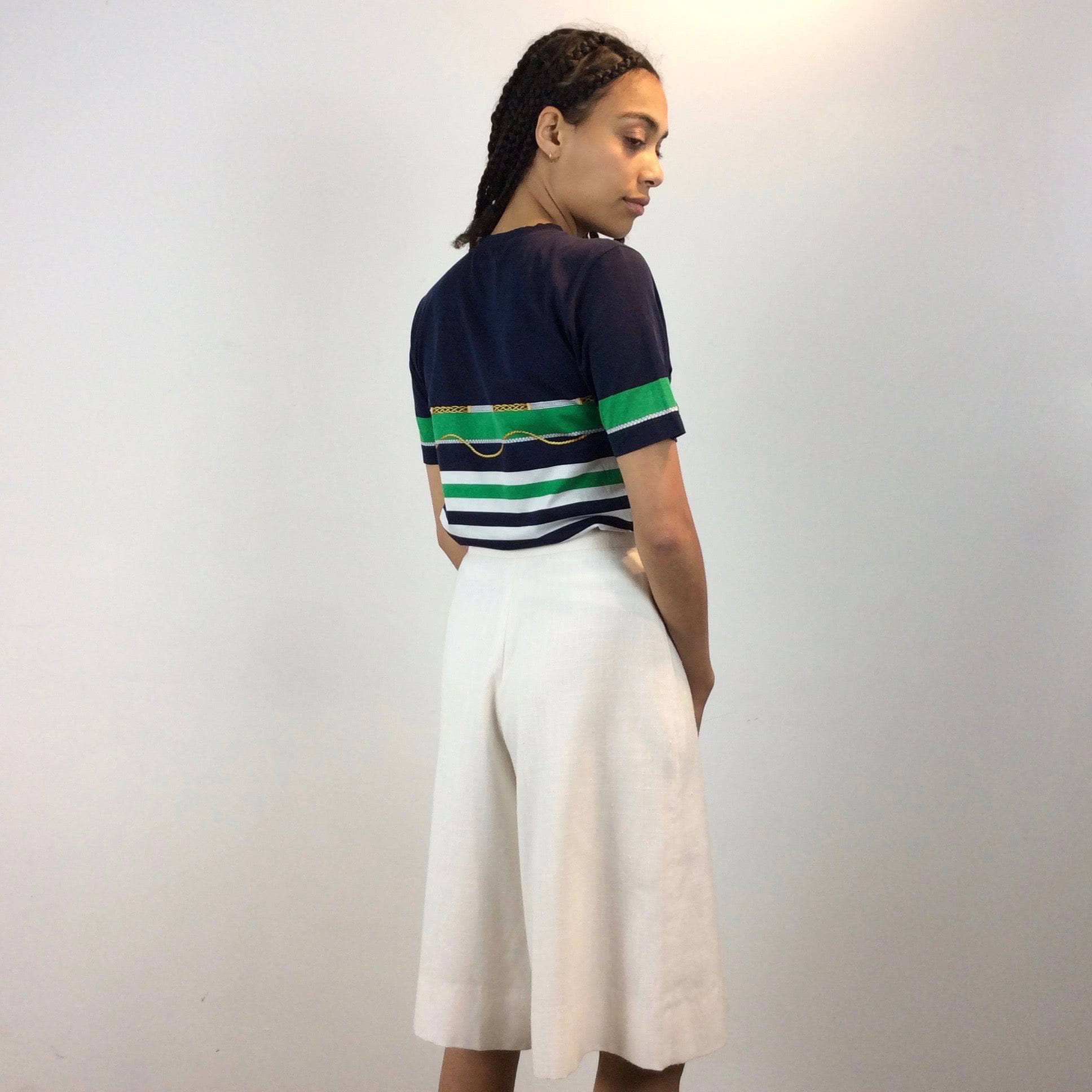 Guy Laroche Nautical Design Colour Block T-shirt S/M - Image 5