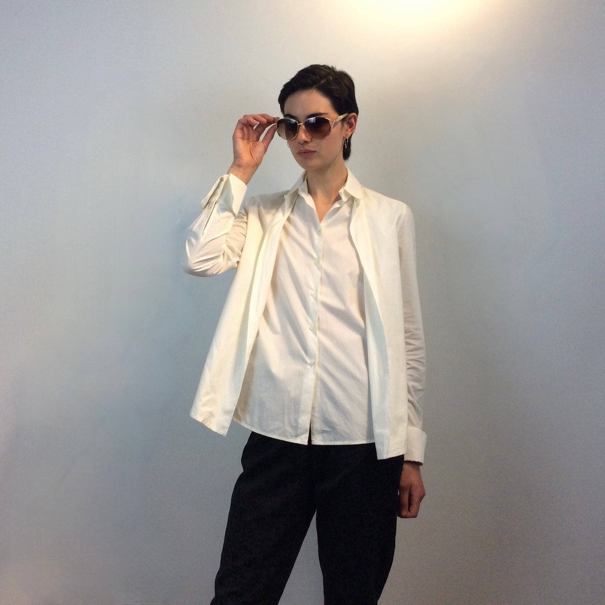 Martine Sitbon Off-White Blouse Medium