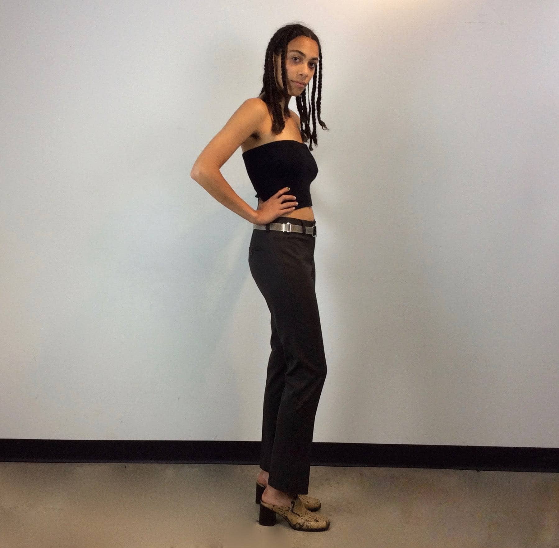 Max Mara Brown Wool Cigarette Pants S/M - Image 3