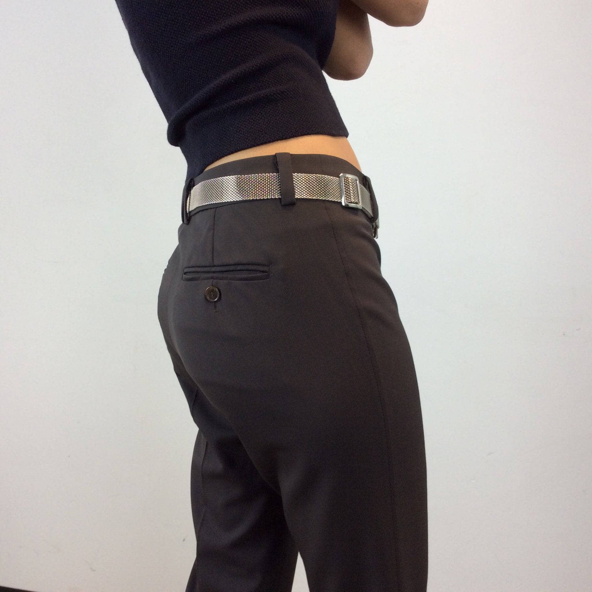 Max Mara Brown Wool Cigarette Pants S/M - Image 5