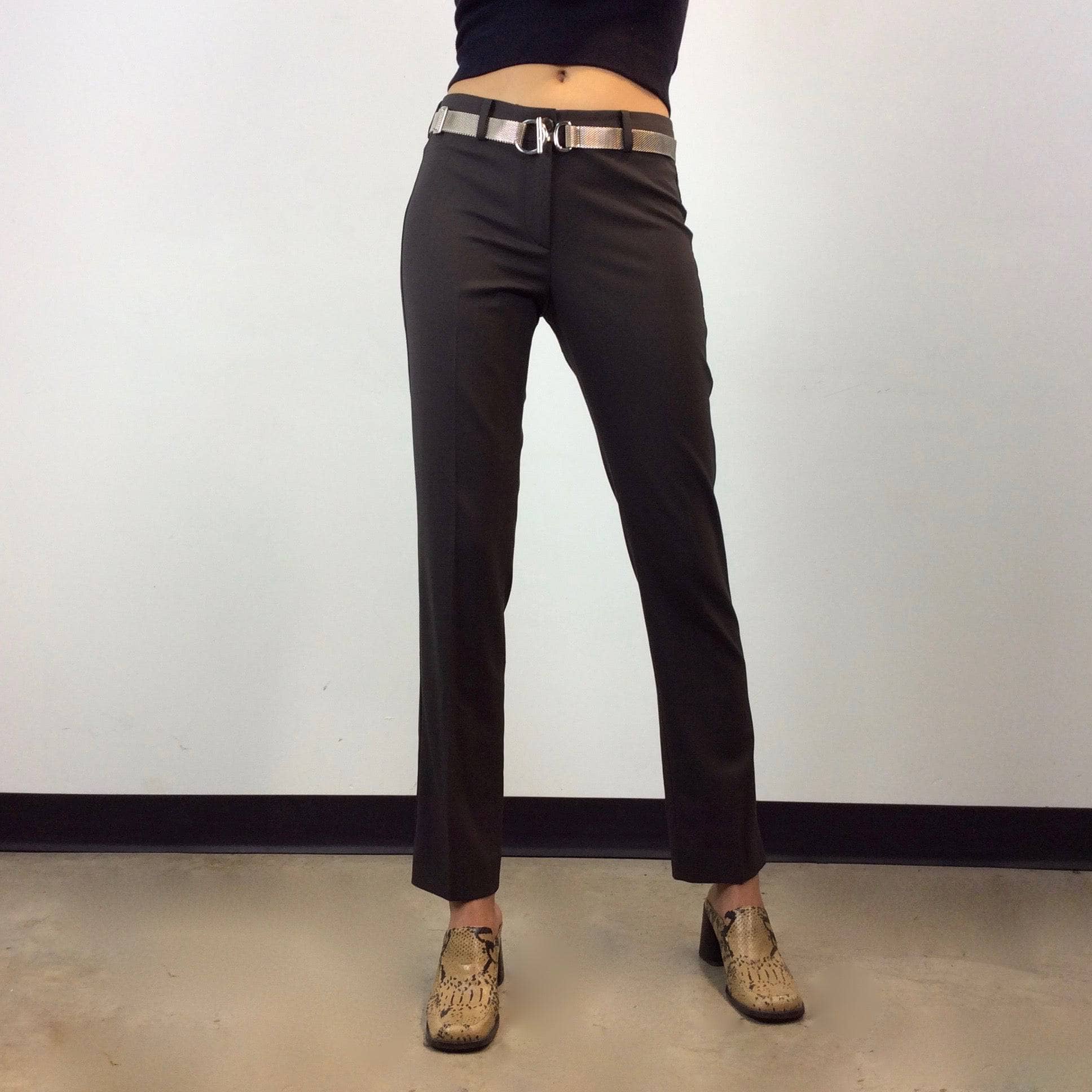 Max Mara Brown Wool Cigarette Pants S/M - Image 6