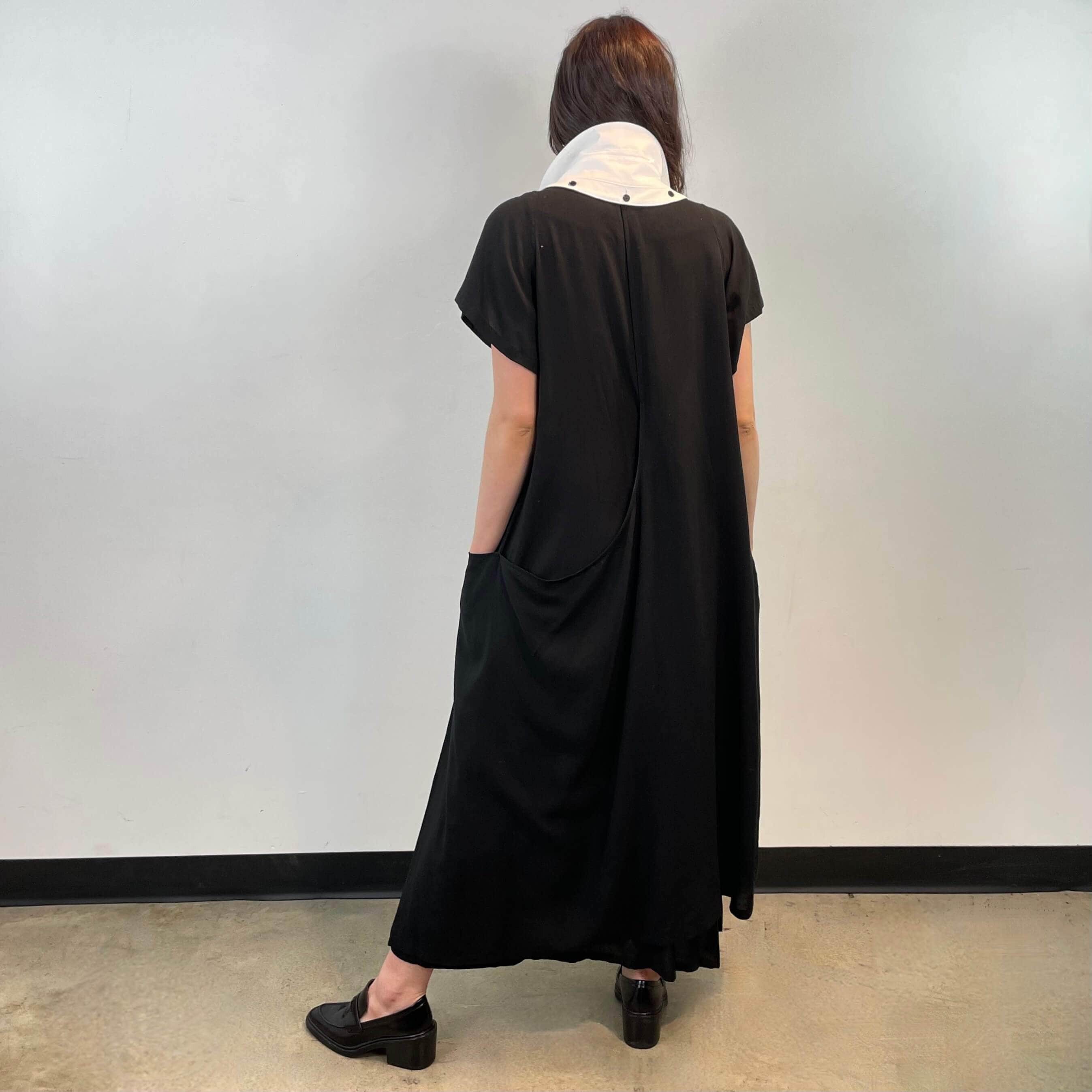 Dead Stock Yohji Yamamoto Black Maxi Dress One Size - Image 3